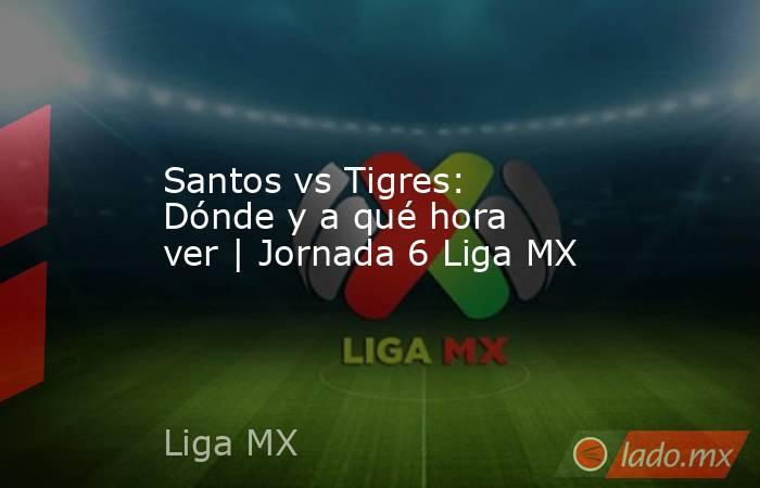 Santos vs Tigres: Dónde y a qué hora ver | Jornada 6 Liga MX. Noticias en tiempo real