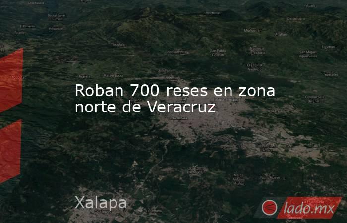 Roban 700 reses en zona norte de Veracruz. Noticias en tiempo real