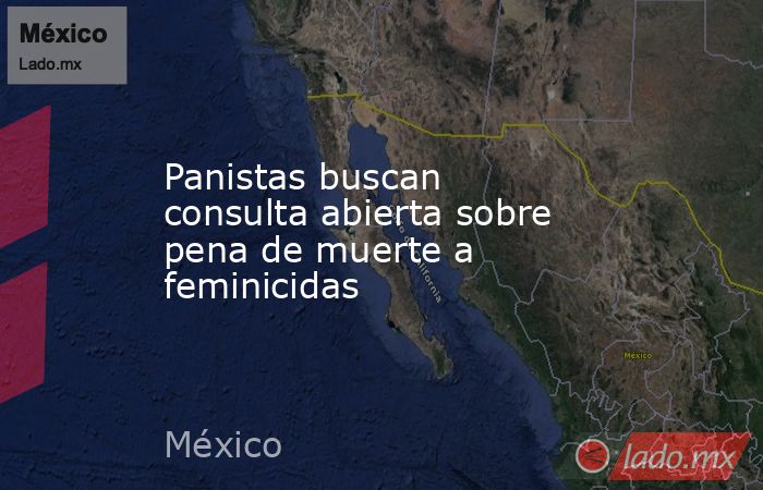 Panistas buscan consulta abierta sobre pena de muerte a feminicidas. Noticias en tiempo real