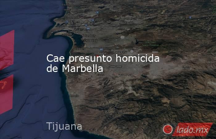 Cae presunto homicida de Marbella. Noticias en tiempo real