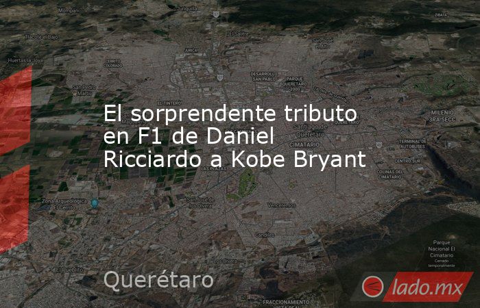 El sorprendente tributo en F1 de Daniel Ricciardo a Kobe Bryant. Noticias en tiempo real