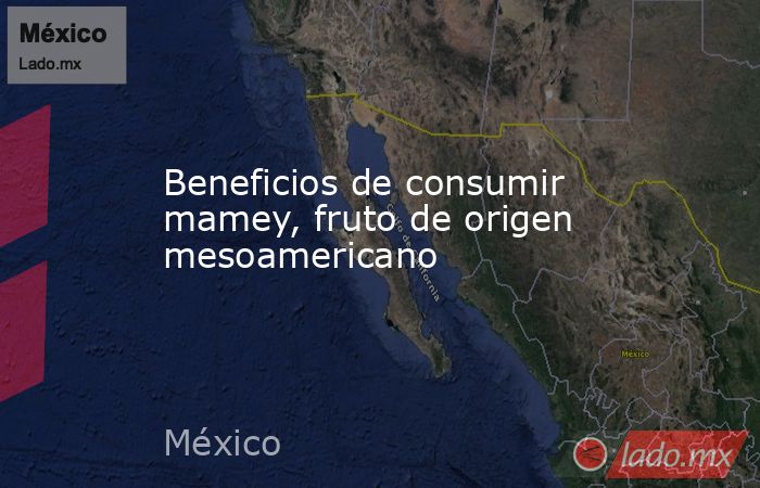 Beneficios de consumir mamey, fruto de origen mesoamericano. Noticias en tiempo real
