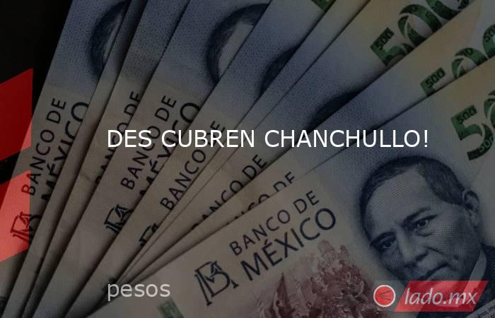 DES CUBREN CHANCHULLO!. Noticias en tiempo real