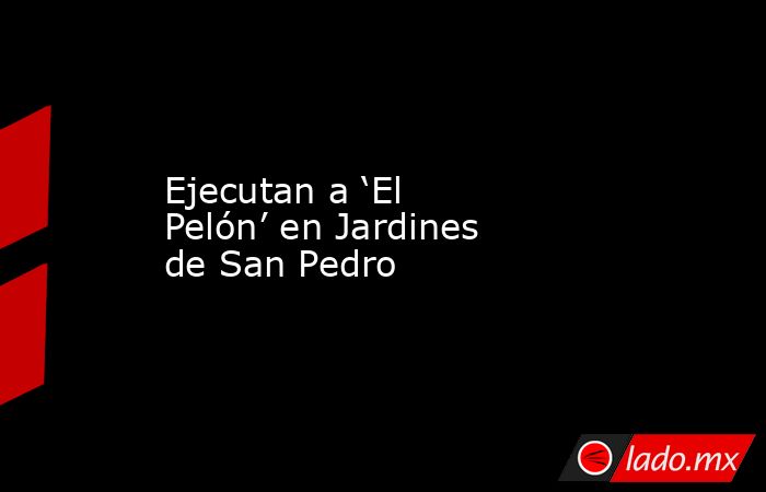 Ejecutan a ‘El Pelón’ en Jardines de San Pedro. Noticias en tiempo real