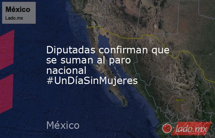 Diputadas confirman que se suman al paro nacional #UnDíaSinMujeres. Noticias en tiempo real