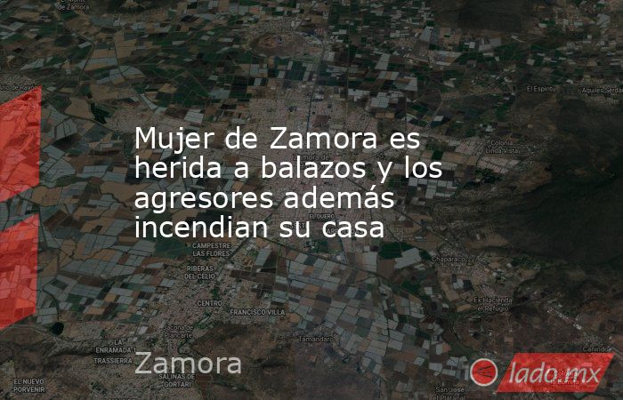 Mujer de Zamora es herida a balazos y los agresores además incendian su casa. Noticias en tiempo real