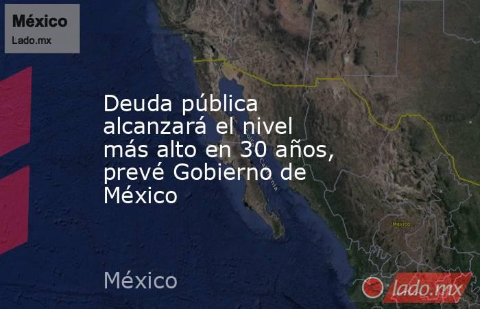 Deuda pública alcanzará el nivel más alto en 30 años, prevé Gobierno de México. Noticias en tiempo real