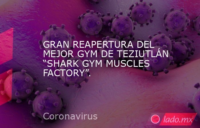GRAN REAPERTURA DEL MEJOR GYM DE TEZIUTLÁN “SHARK GYM MUSCLES FACTORY”.. Noticias en tiempo real