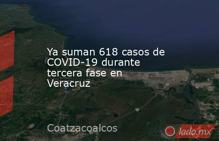 Ya suman 618 casos de COVID-19 durante tercera fase en Veracruz. Noticias en tiempo real