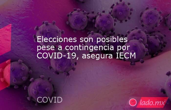 Elecciones son posibles pese a contingencia por COVID-19, asegura IECM. Noticias en tiempo real