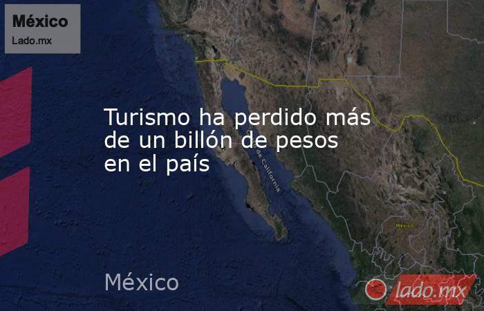 Turismo ha perdido más de un billón de pesos en el país. Noticias en tiempo real