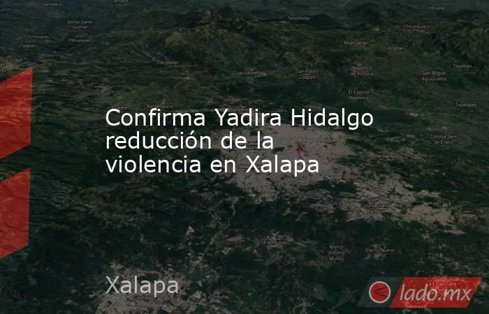 Confirma Yadira Hidalgo reducción de la violencia en Xalapa. Noticias en tiempo real