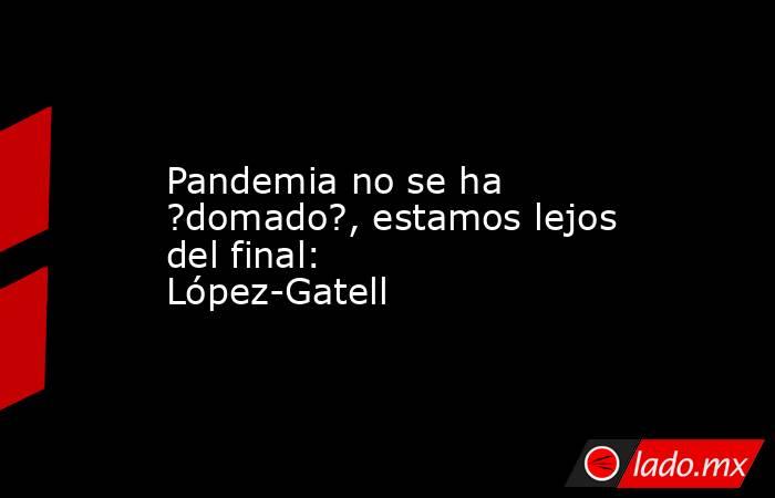 Pandemia no se ha ?domado?, estamos lejos del final: López-Gatell. Noticias en tiempo real