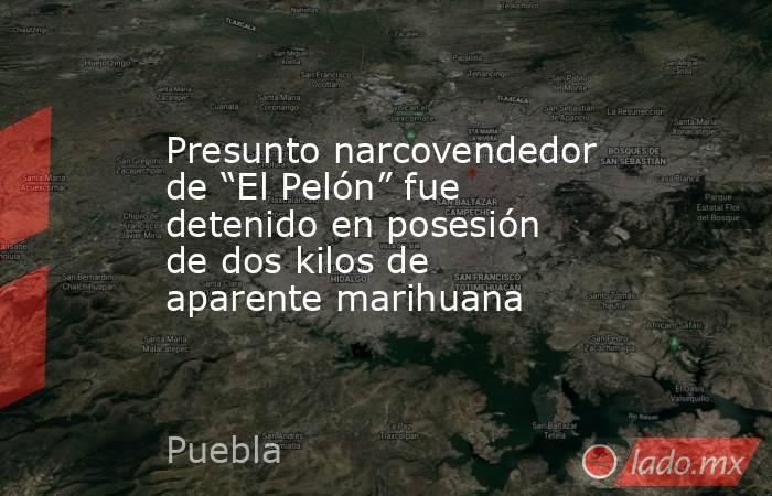 Presunto narcovendedor de “El Pelón” fue detenido en posesión de dos kilos de aparente marihuana. Noticias en tiempo real