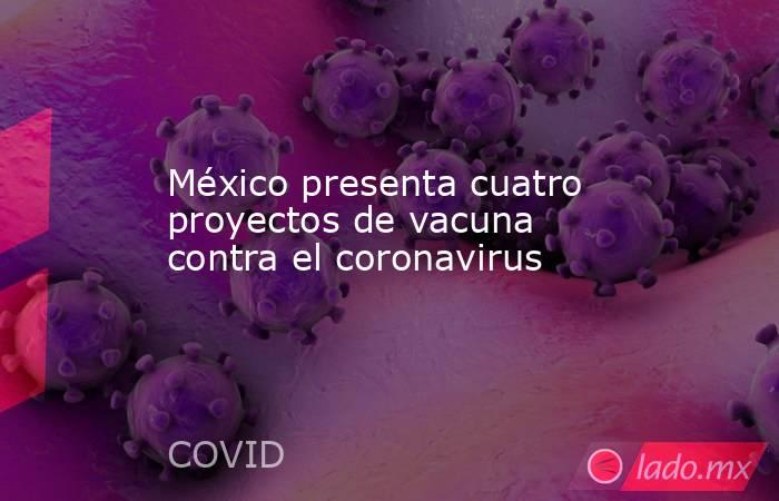 México presenta cuatro proyectos de vacuna contra el coronavirus. Noticias en tiempo real