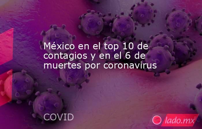 México en el top 10 de contagios y en el 6 de muertes por coronavirus. Noticias en tiempo real