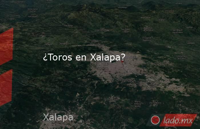 ¿Toros en Xalapa?. Noticias en tiempo real