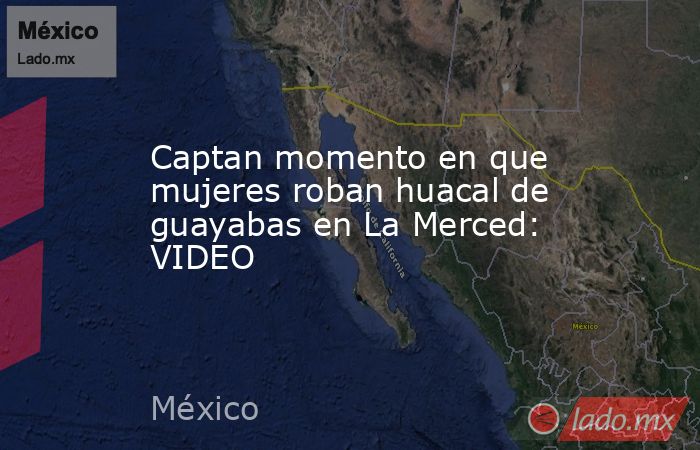 Captan momento en que mujeres roban huacal de guayabas en La Merced: VIDEO. Noticias en tiempo real