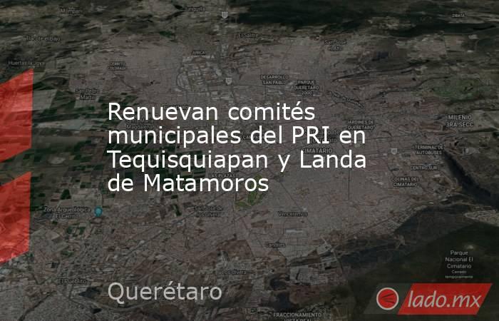 Renuevan comités municipales del PRI en Tequisquiapan y Landa de Matamoros. Noticias en tiempo real