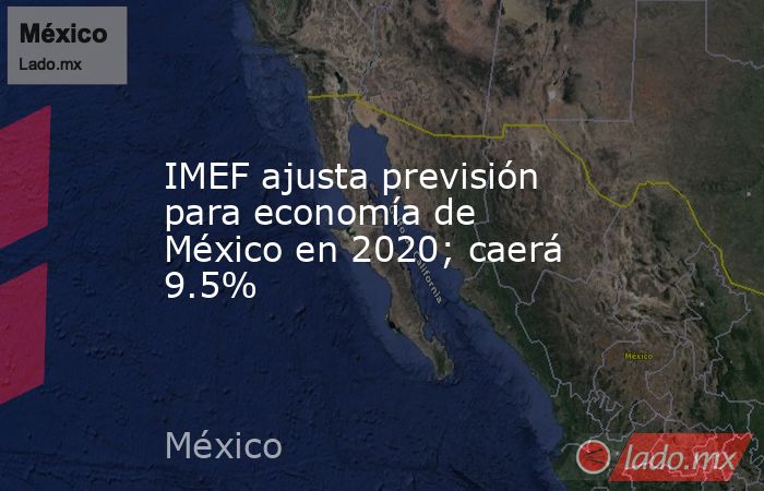 IMEF ajusta previsión para economía de México en 2020; caerá 9.5%. Noticias en tiempo real