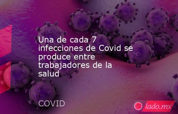 Una de cada 7 infecciones de Covid se produce entre trabajadores de la salud. Noticias en tiempo real