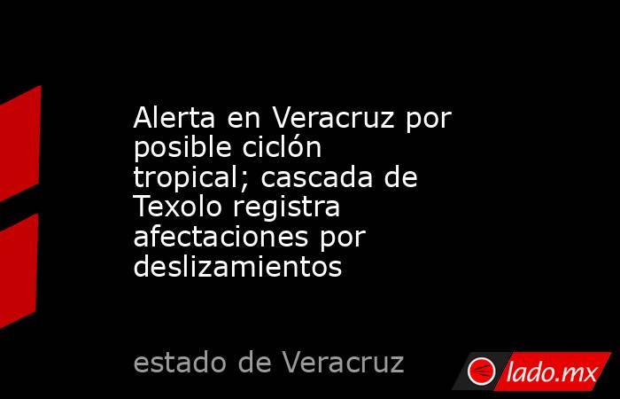 Alerta en Veracruz por posible ciclón tropical; cascada de Texolo registra afectaciones por deslizamientos. Noticias en tiempo real