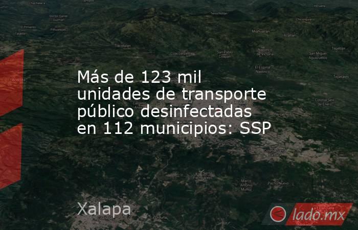 Más de 123 mil unidades de transporte público desinfectadas en 112 municipios: SSP. Noticias en tiempo real