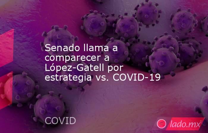 Senado llama a comparecer a López-Gatell por estrategia vs. COVID-19. Noticias en tiempo real