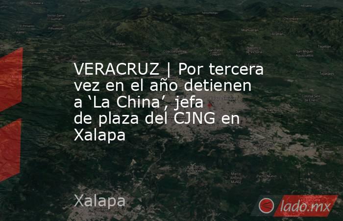 VERACRUZ | Por tercera vez en el año detienen a ‘La China’, jefa de plaza del CJNG en Xalapa. Noticias en tiempo real