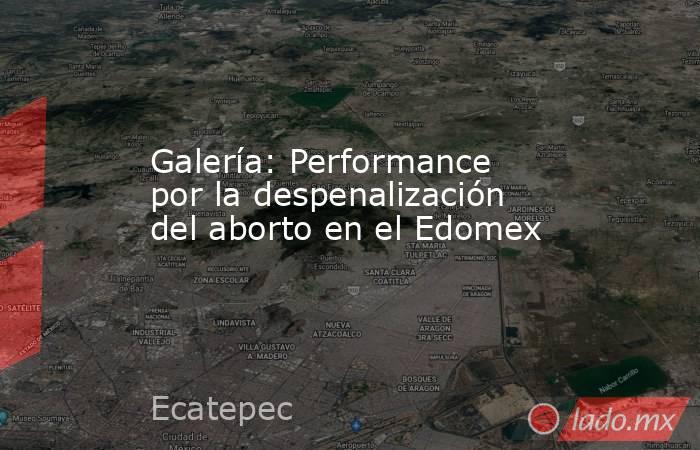 Galería: Performance por la despenalización del aborto en el Edomex. Noticias en tiempo real