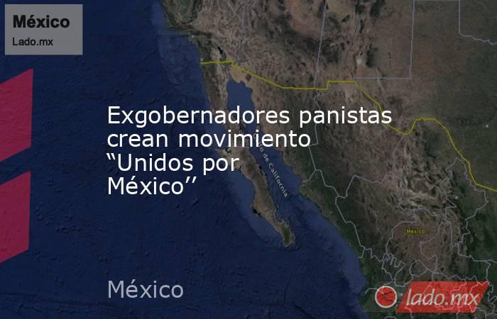Exgobernadores panistas crean movimiento “Unidos por México’’. Noticias en tiempo real
