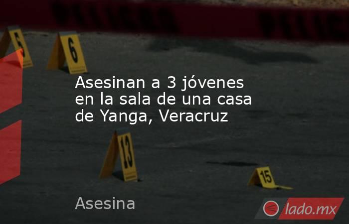 Asesinan a 3 jóvenes en la sala de una casa de Yanga, Veracruz. Noticias en tiempo real