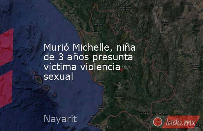 Murió Michelle, niña de 3 años presunta víctima violencia sexual. Noticias en tiempo real