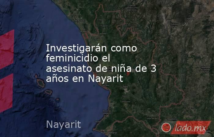 Investigarán como feminicidio el asesinato de niña de 3 años en Nayarit. Noticias en tiempo real