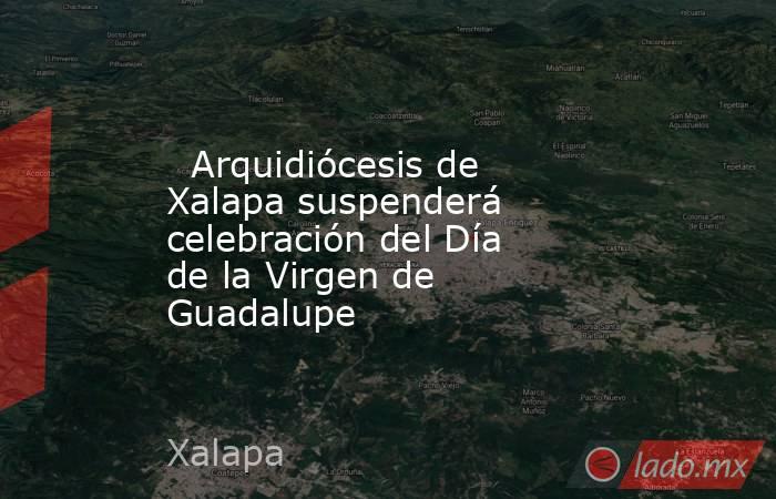   Arquidiócesis de Xalapa suspenderá celebración del Día de la Virgen de Guadalupe. Noticias en tiempo real