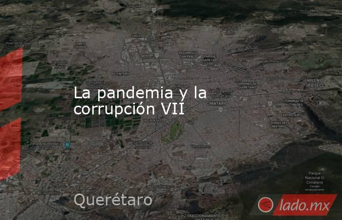 La pandemia y la corrupción VII. Noticias en tiempo real