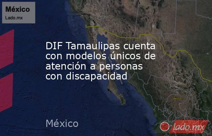 DIF Tamaulipas cuenta con modelos únicos de atención a personas con discapacidad. Noticias en tiempo real