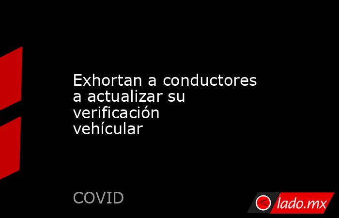 Exhortan a conductores a actualizar su verificación vehícular. Noticias en tiempo real