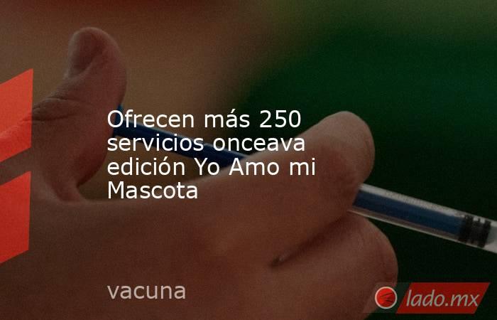 Ofrecen más 250 servicios onceava edición Yo Amo mi Mascota. Noticias en tiempo real