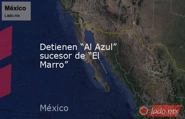 Detienen “Al Azul” sucesor de “El Marro”. Noticias en tiempo real
