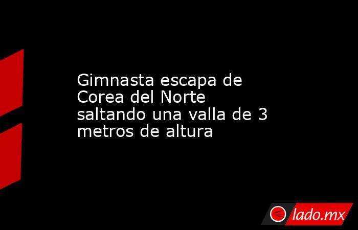 Gimnasta escapa de Corea del Norte saltando una valla de 3 metros de altura. Noticias en tiempo real
