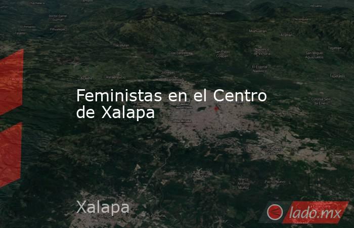 Feministas en el Centro de Xalapa. Noticias en tiempo real