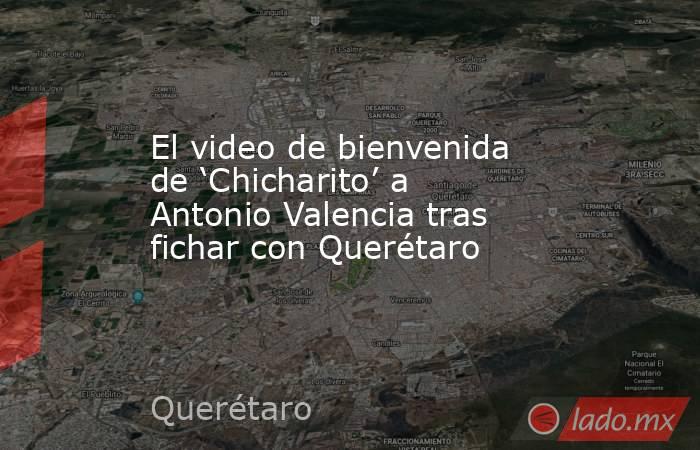 El video de bienvenida de ‘Chicharito’ a Antonio Valencia tras fichar con Querétaro. Noticias en tiempo real