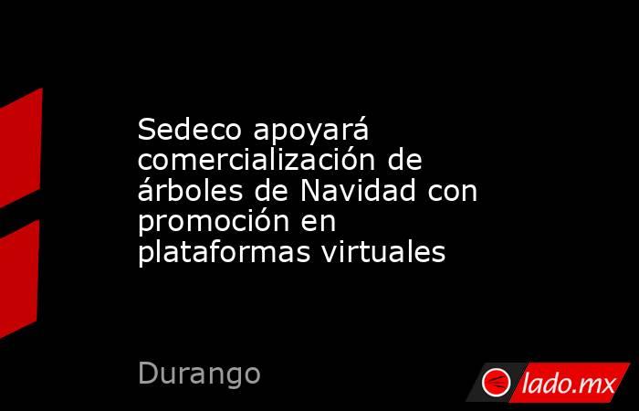 Sedeco apoyará comercialización de árboles de Navidad con promoción en plataformas virtuales. Noticias en tiempo real