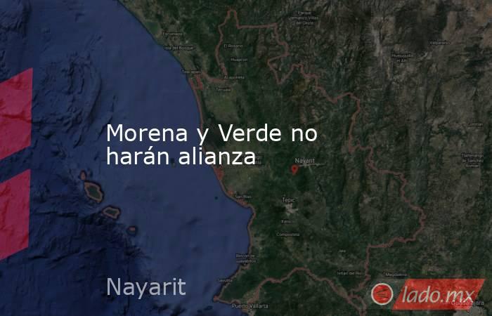 Morena y Verde no harán alianza. Noticias en tiempo real