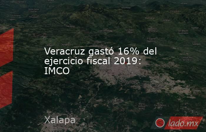 Veracruz gastó 16% del ejercicio fiscal 2019: IMCO. Noticias en tiempo real