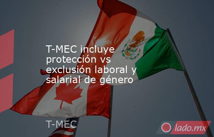 T-MEC incluye protección vs exclusión laboral y salarial de género. Noticias en tiempo real