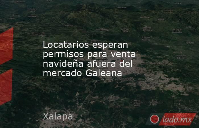 Locatarios esperan permisos para venta navideña afuera del mercado Galeana. Noticias en tiempo real