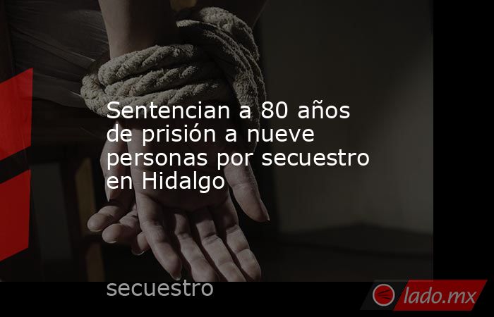 Sentencian a 80 años de prisión a nueve personas por secuestro en Hidalgo. Noticias en tiempo real