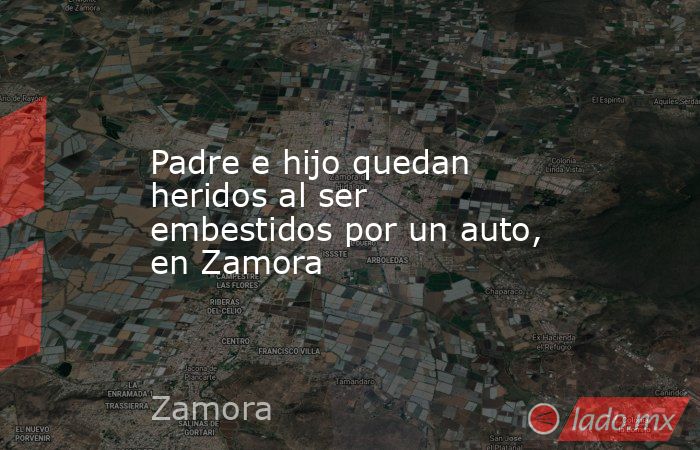 Padre e hijo quedan heridos al ser embestidos por un auto, en Zamora. Noticias en tiempo real